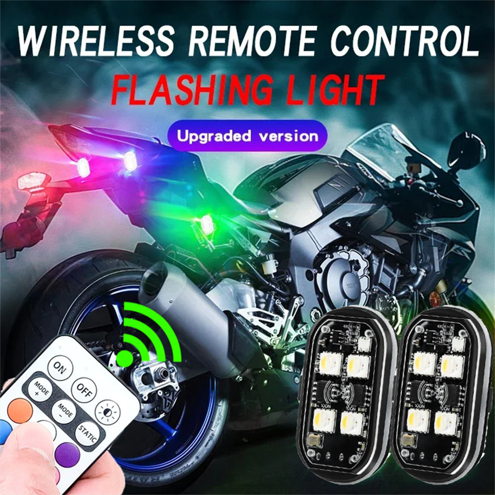 Drone Led Light - 2/4/6pcs Wireless Remote Control LED Strobe