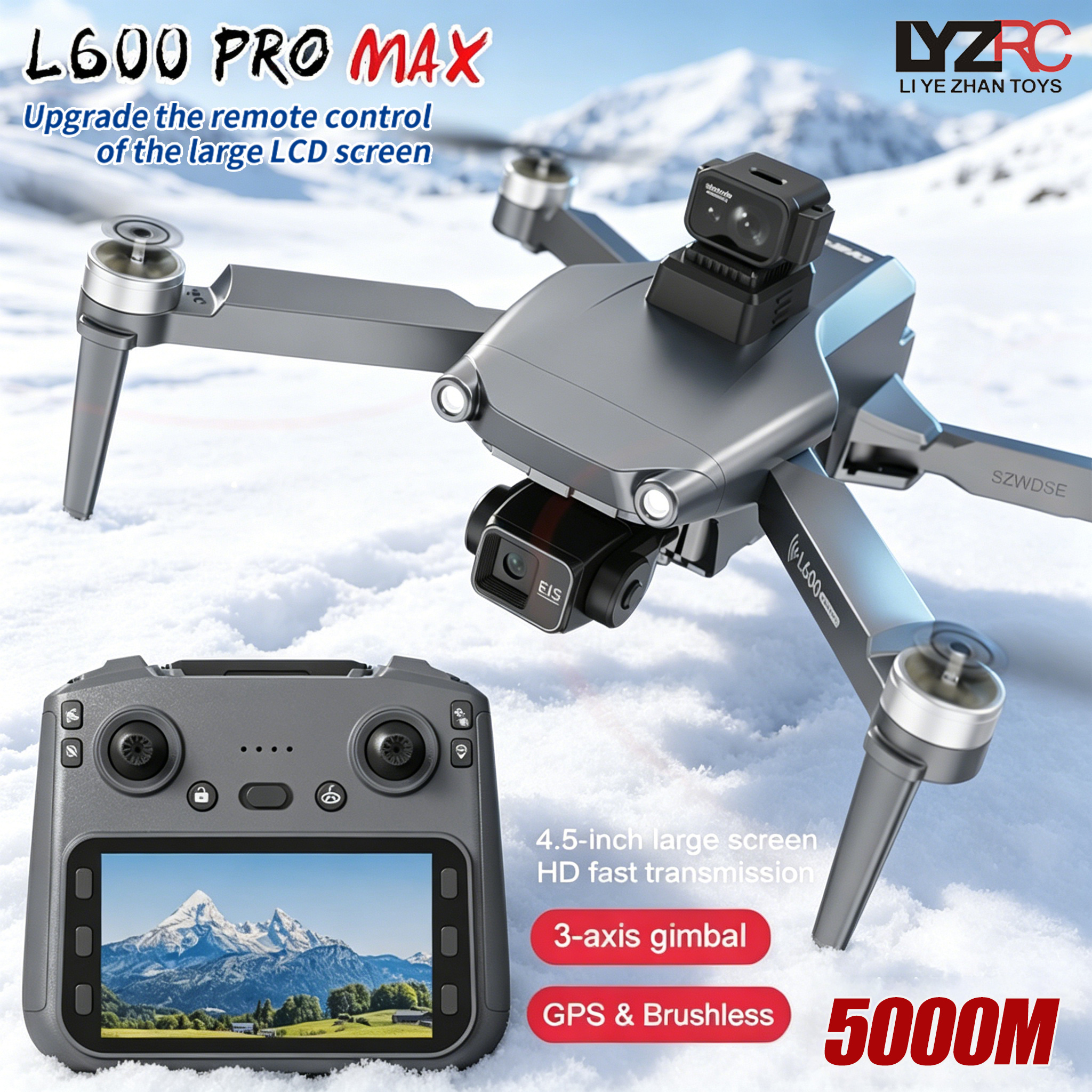 L600 MAX GPS Drone Professiona - Drone Gimbal 评论和价格