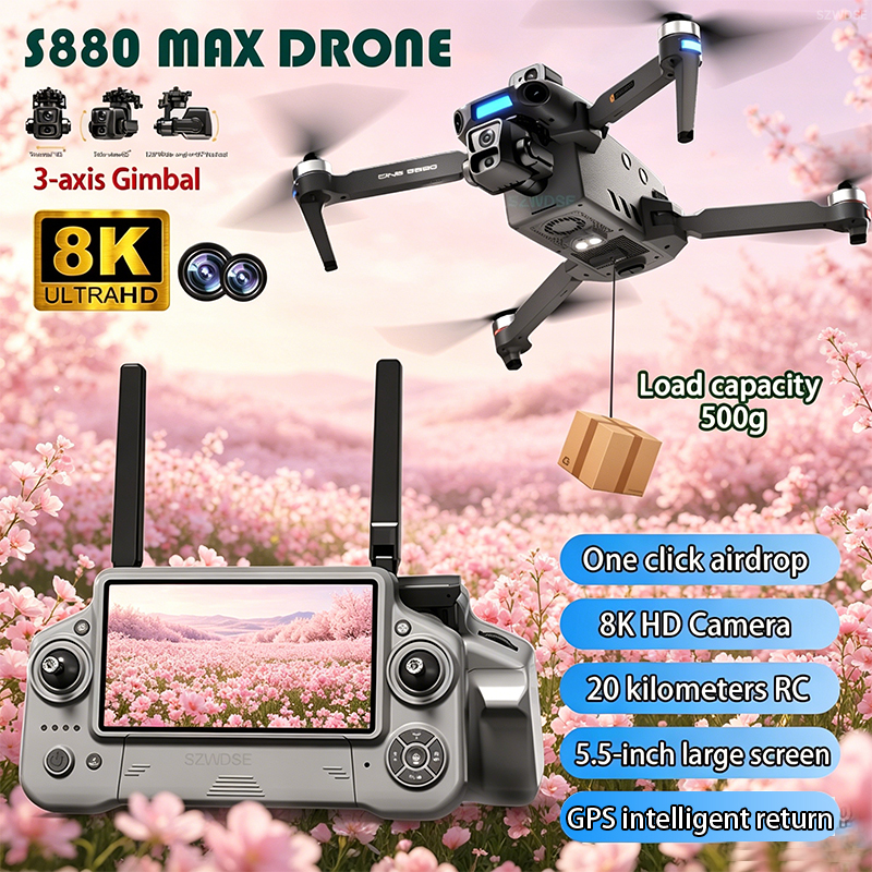 2026 New 8K Dual Camera Drone  - Drone Gps Mount 评论和价格