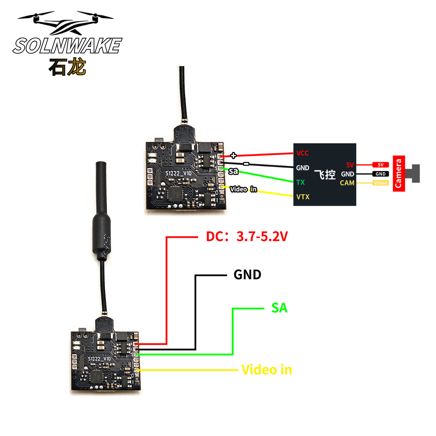 SLONWAKE Nano 5.8G 48CH 200mW  - Drone Transmitter 评论和价格