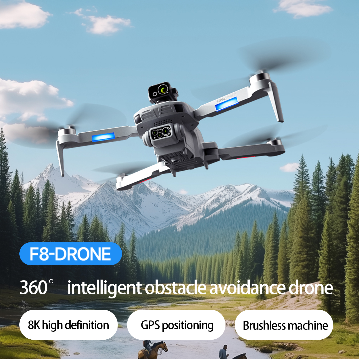 F8 MAX GPS Drone Professional  - Drone Gps Mount 评论和价格