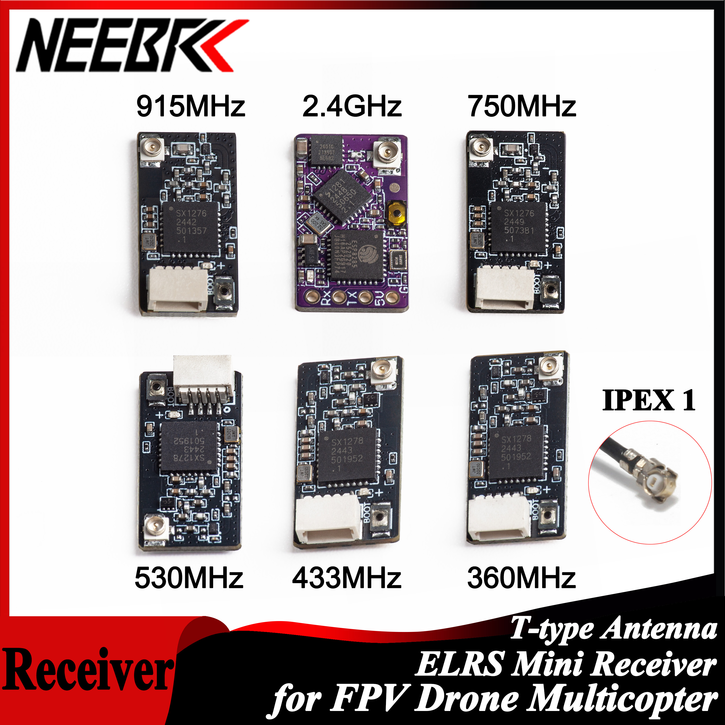 NEEBRC ELRS 2.4G/915Mhz/360Mhz - Drone Antenna 评论和价格
