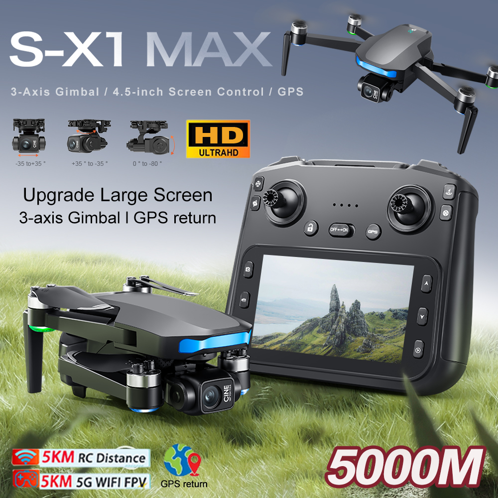 New S-X1 MAX Drone GPS 8K Prof - Drone Gps Mount 评论和价格