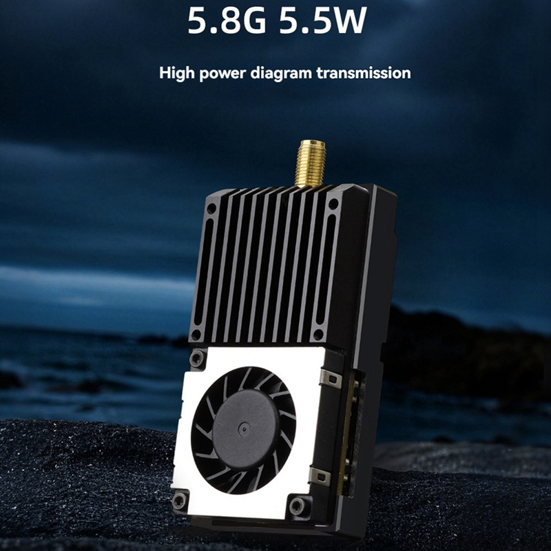 5.8G 5.5W VTX 64CH High Power  - Drone Transmitter 评论和价格