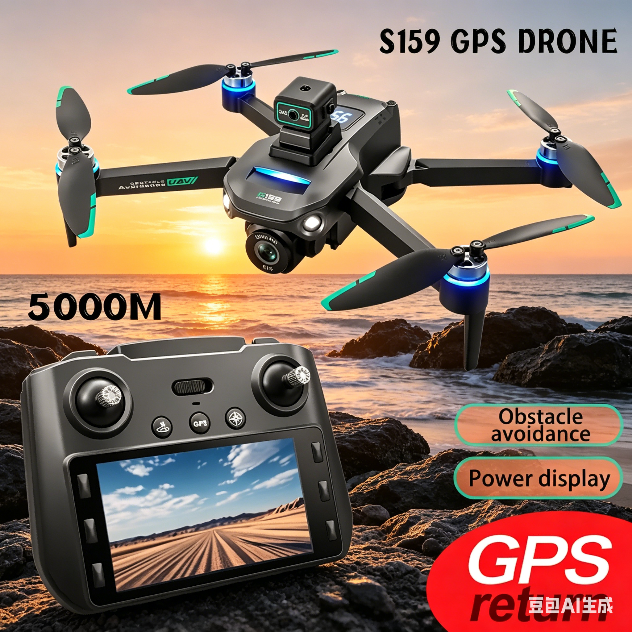 S159 GPS Drone 4K Profesional  - Drone Gps Mount 评论和价格
